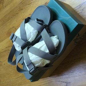 NIB Chaco Lockdown 2 Sandal Grey Adjustable Sandals Men's Size 13